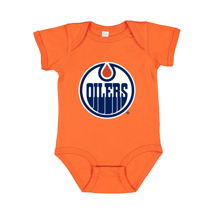 Edmonton Oilers Baby Romper Onesie - Orange