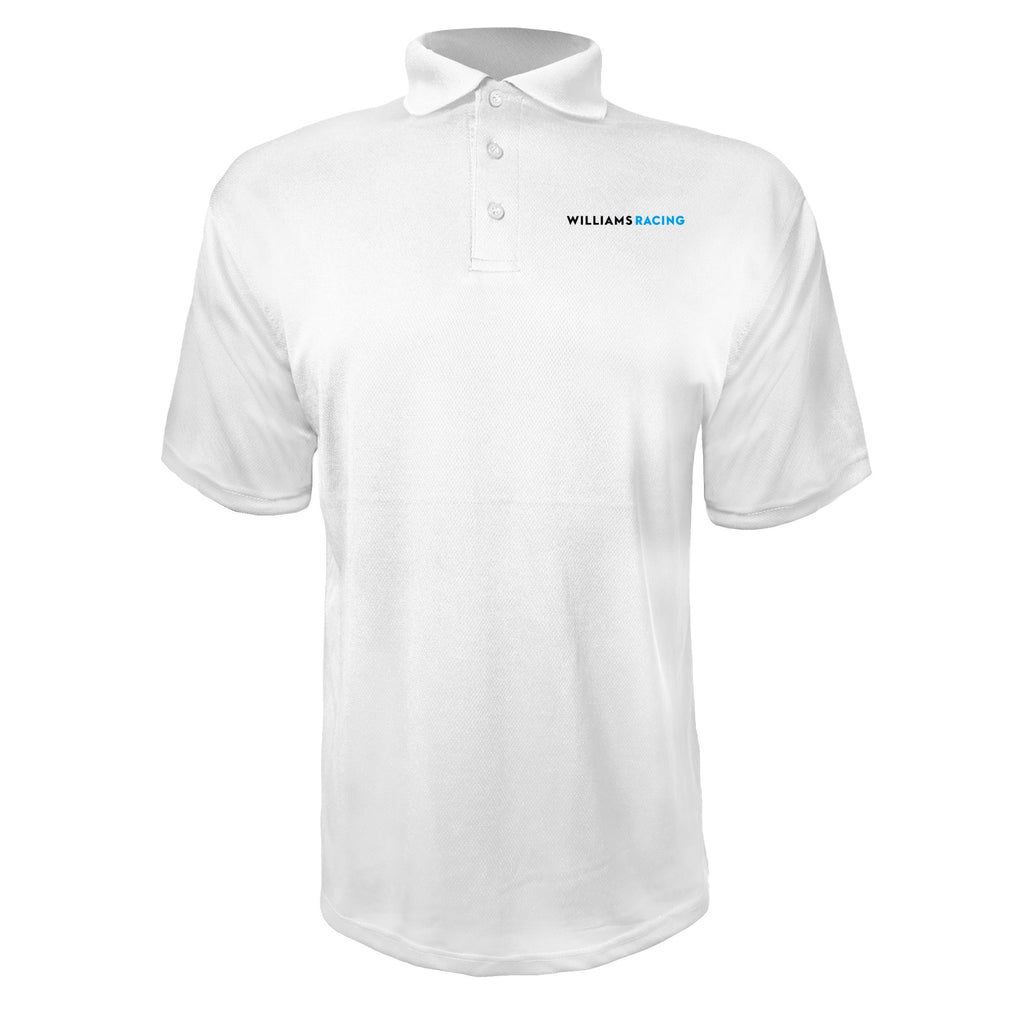 Williams Racing White polyester polo