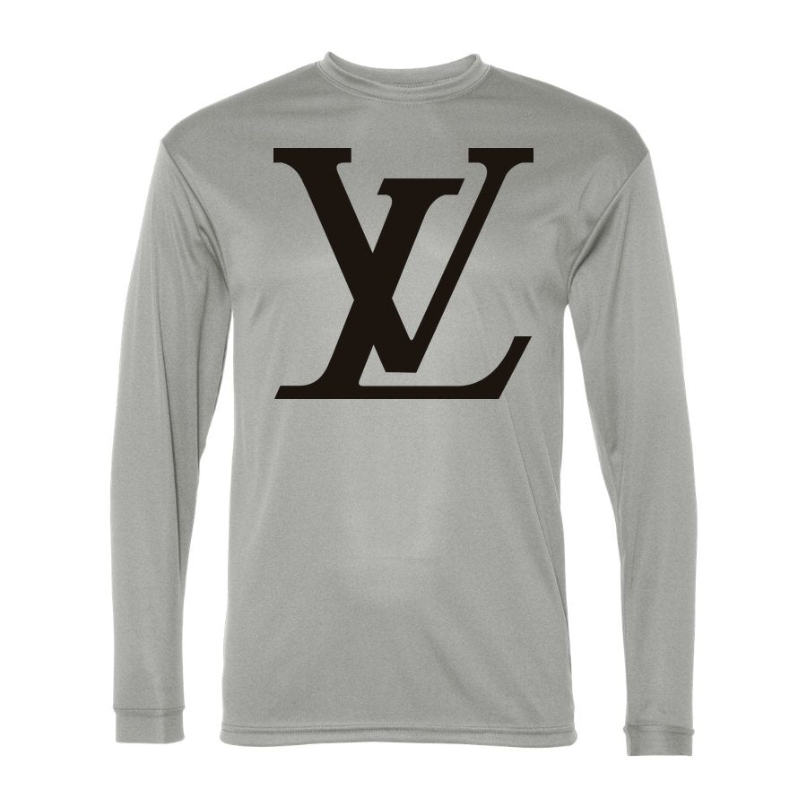 Men's Louis Vuitton Polyester Long Sleeve T-Shirt - Silver