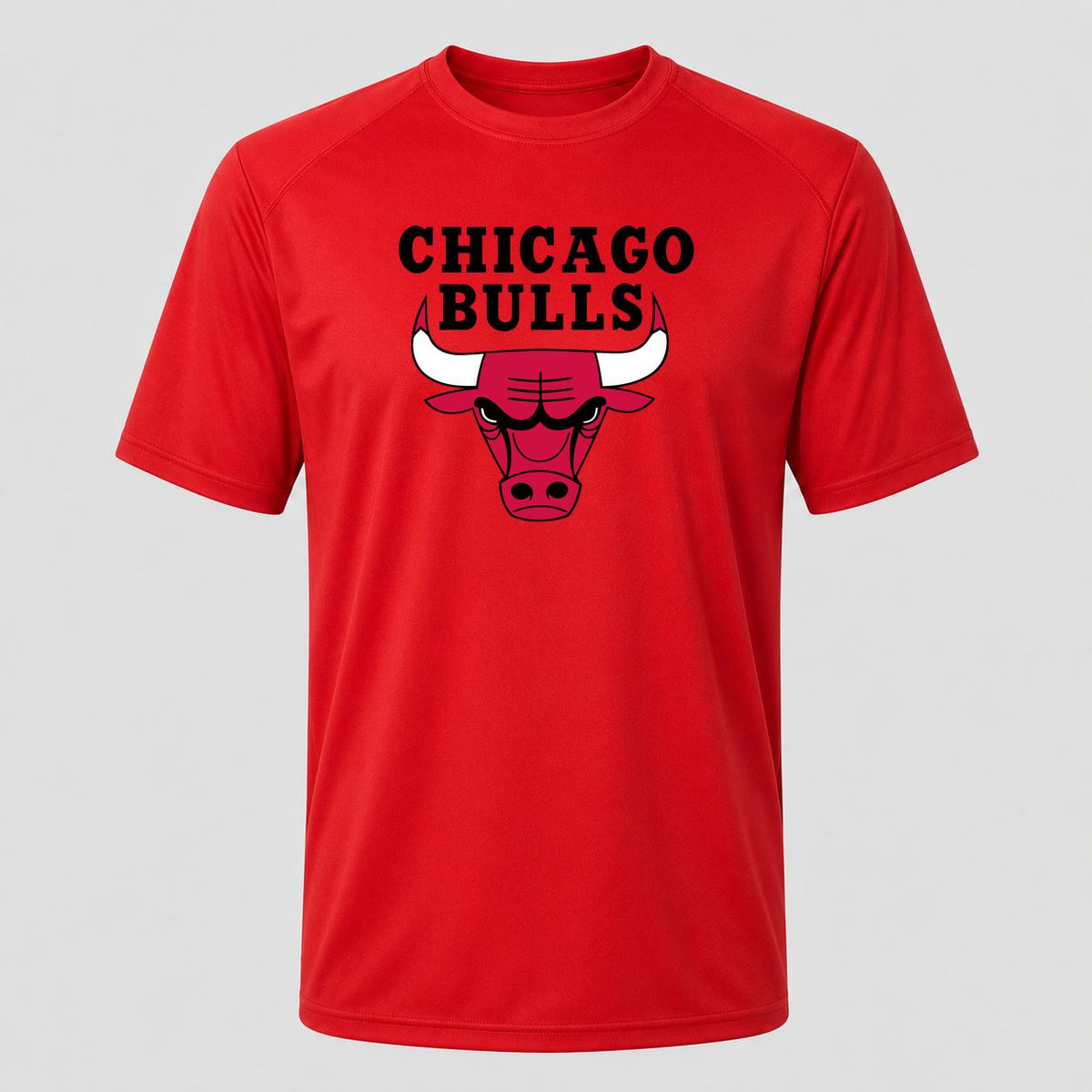 Men's Chicago Bulls Black Performance T-Shirt - Red