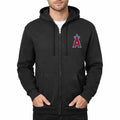 Men's Los Angeles Angels Zipper Hoodie - Black