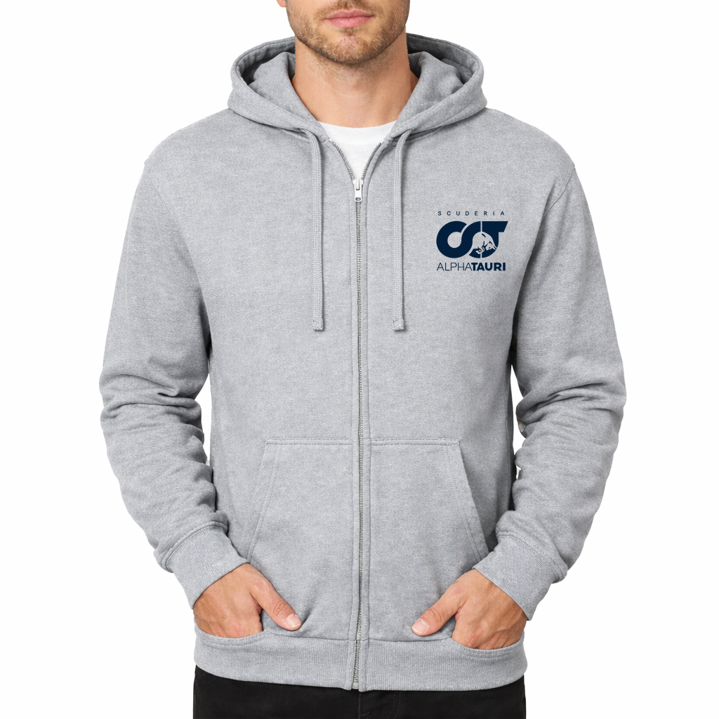Men's Scuderia AlphaTauri Zipper Hoodie - Grey