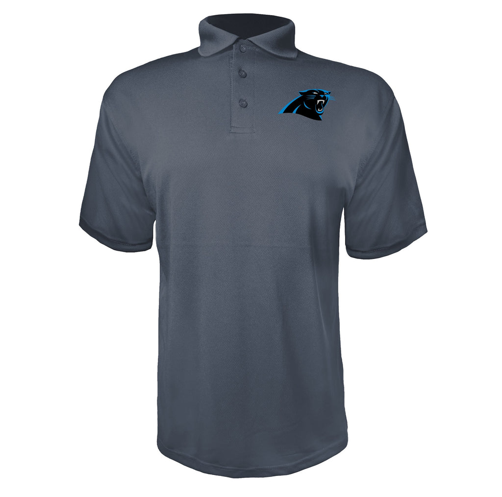 Carolina Panthers Charcoal polyester polo