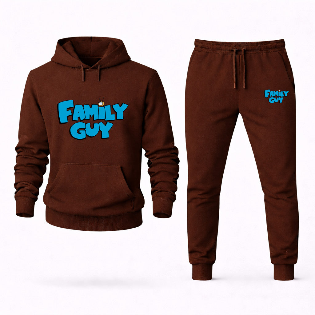 Family Guy Hoodie and Joggers Set - Brown