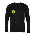 Men's Zumba Fitness Polyester Long Sleeve T-Shirt - Black