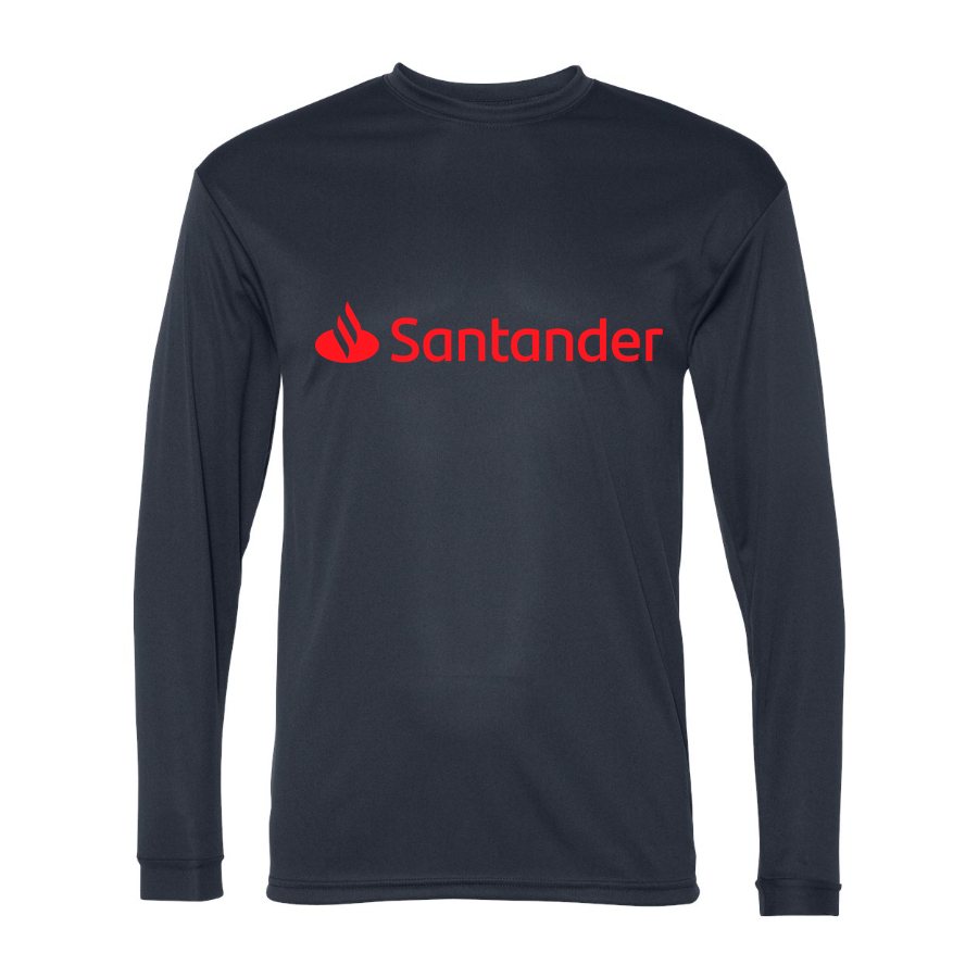 Men's Santander Polyester Long Sleeve T-Shirt - Navy