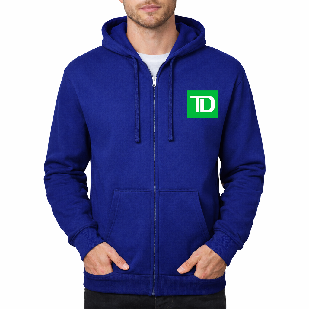 TD Bank 1536x864 Zipper Hoodie - Royal Blue