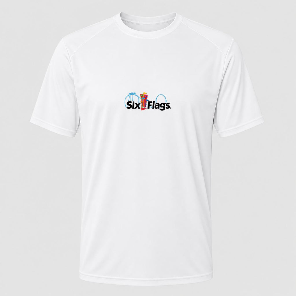 Men's Six Flags Performance T-Shirt - White
