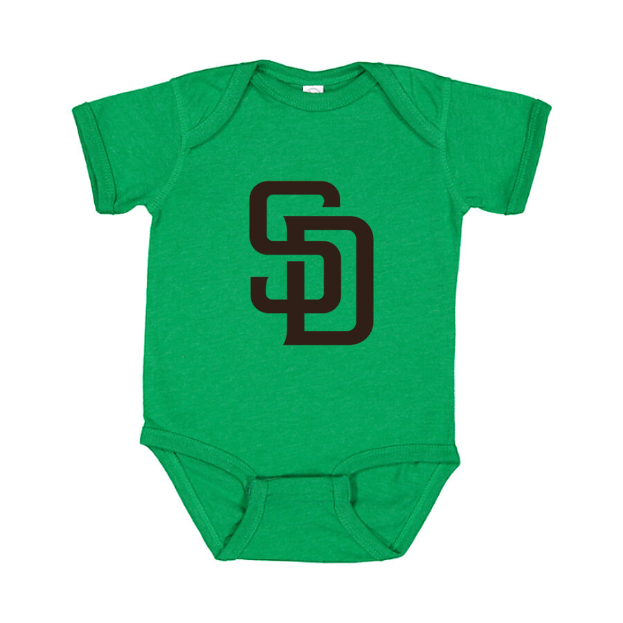 San Diego Padres Baby Romper Onesie - Green