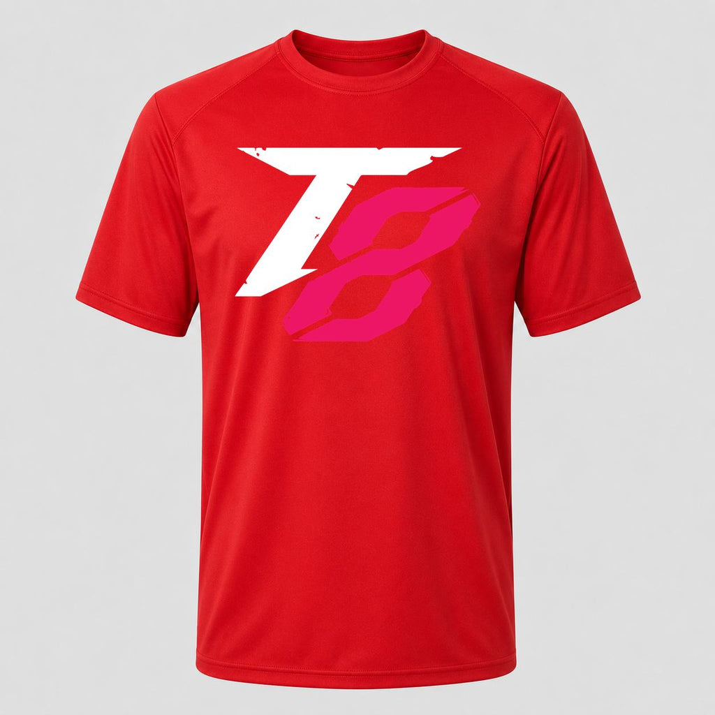 Men's Tekken 8 White Performance T-Shirt - Red
