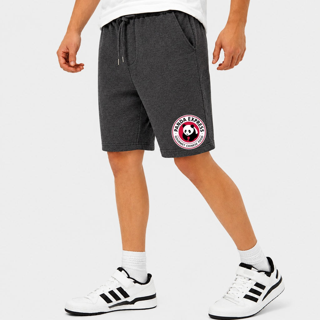 Men's Panda Express Cotton Shorts - Charcoal