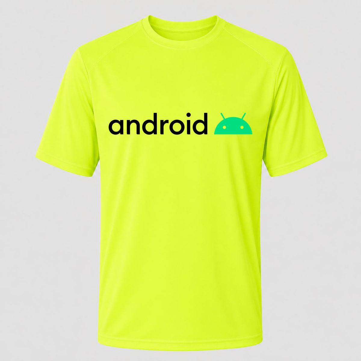 Men's Android Performance T-Shirt - Safety Green