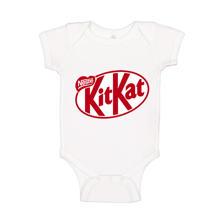 Kit Kat Baby Romper Onesie - White