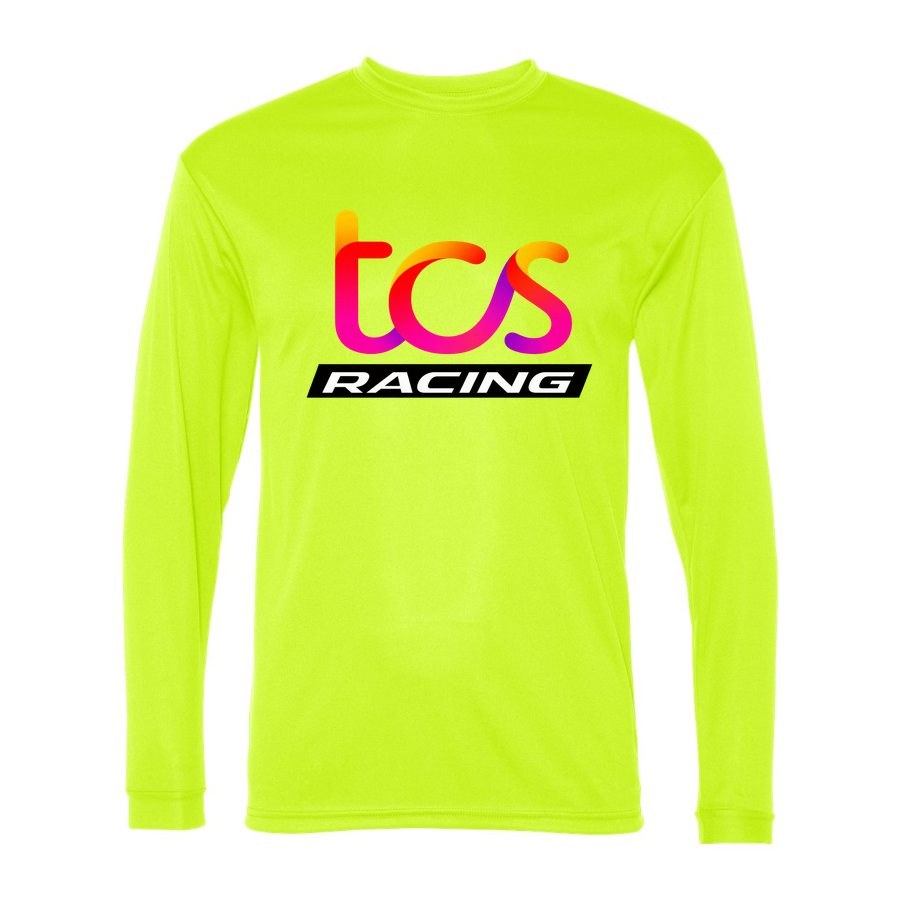 Men's TCS Racing Polyester Long Sleeve T-Shirt - Safety Yellow
