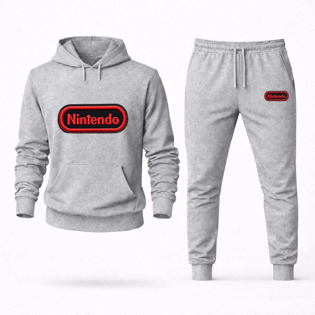 Nintendo Hoodie and Joggers Set - Grey