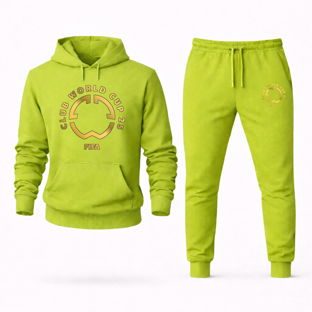 FIFA Club World Cup 2025 Hoodie and Joggers Set - Lime Green