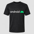 Men's Android White Performance T-Shirt - Black