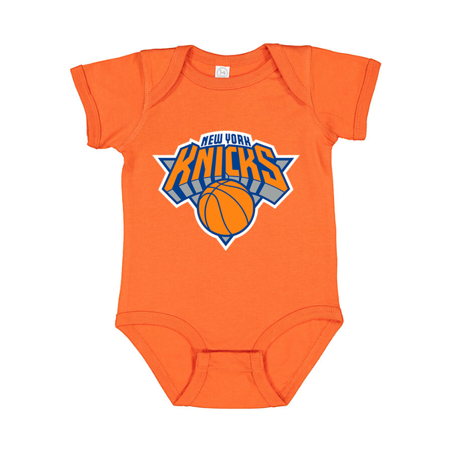 New York Knicks Baby Romper Onesie - Orange