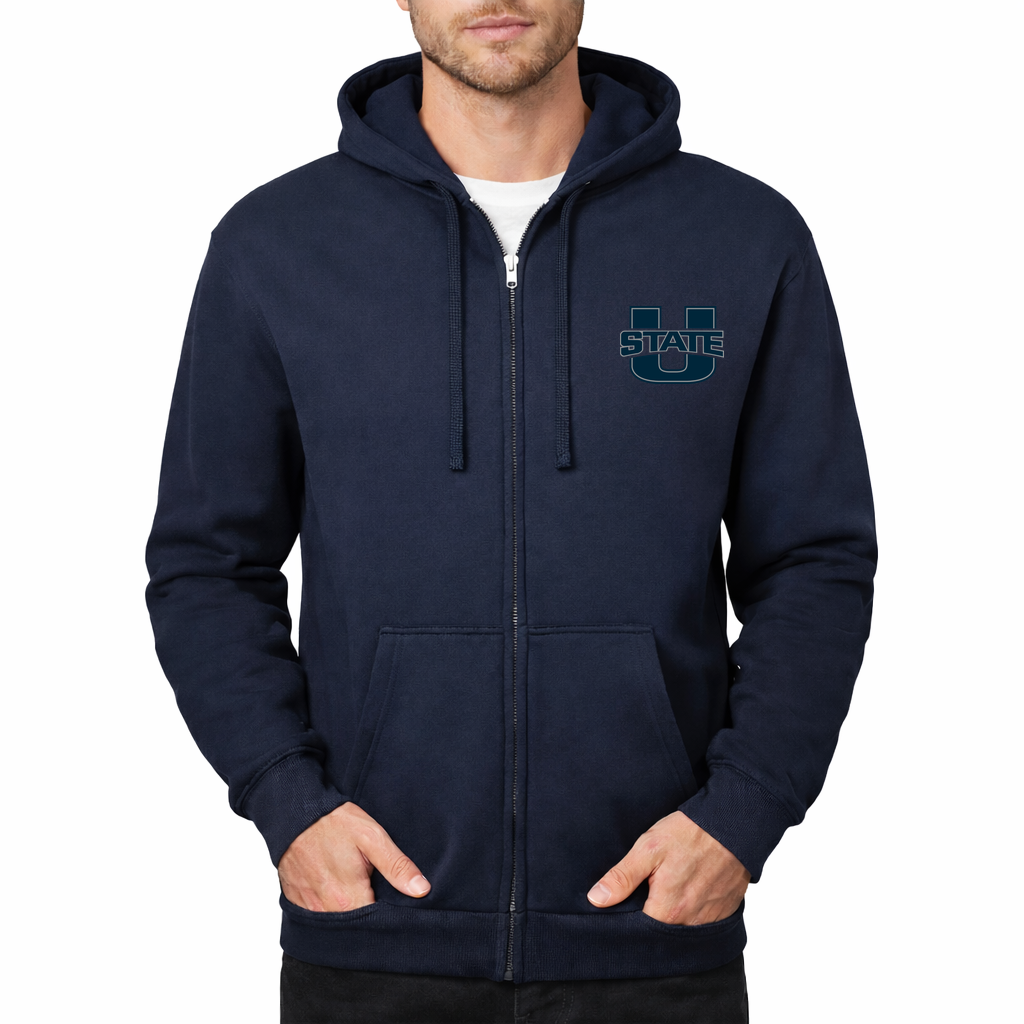 Men's Utah State Aggies Zipper Hoodie - Navy