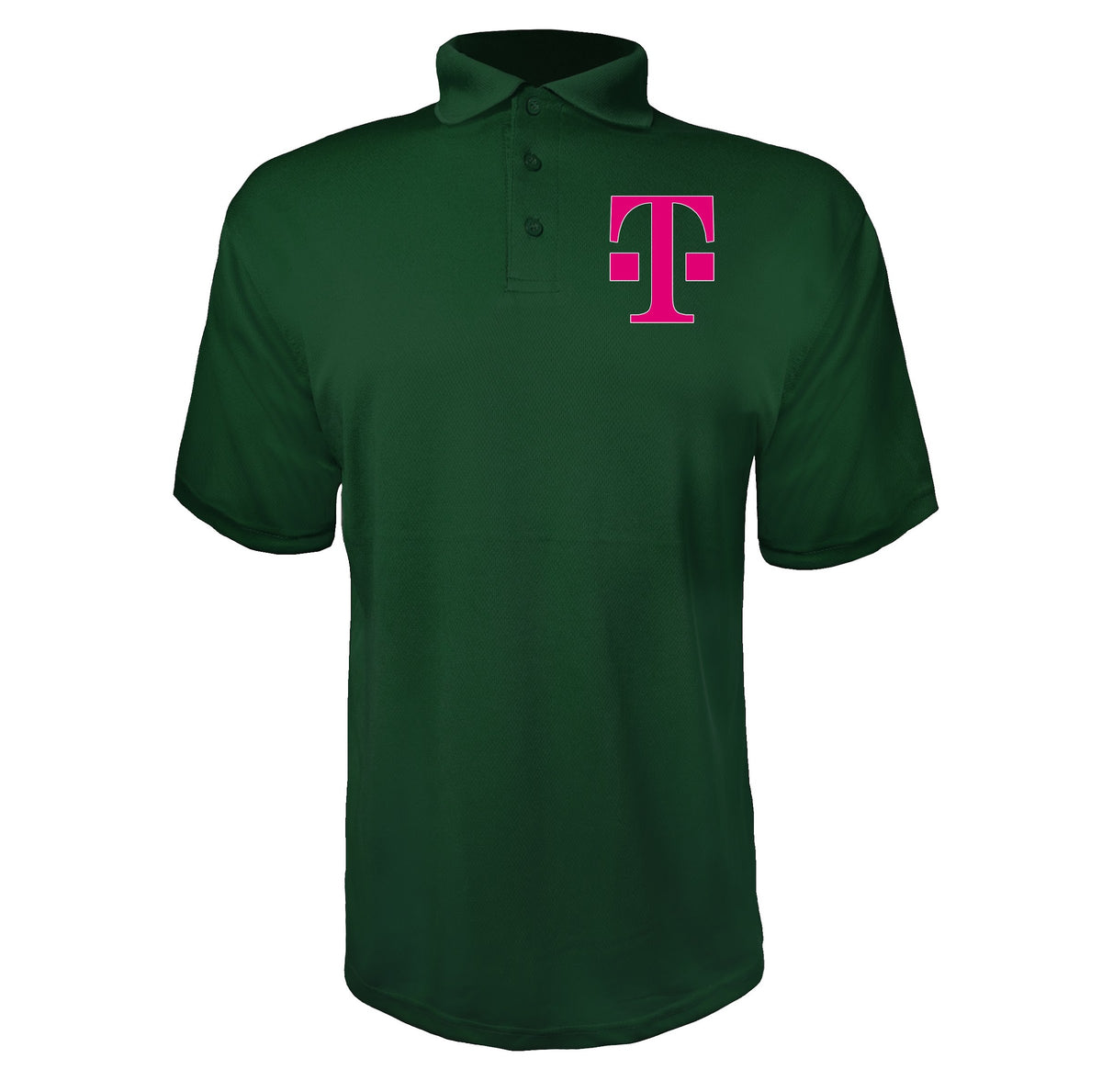 T Mobile HD men's polyester polo in Green