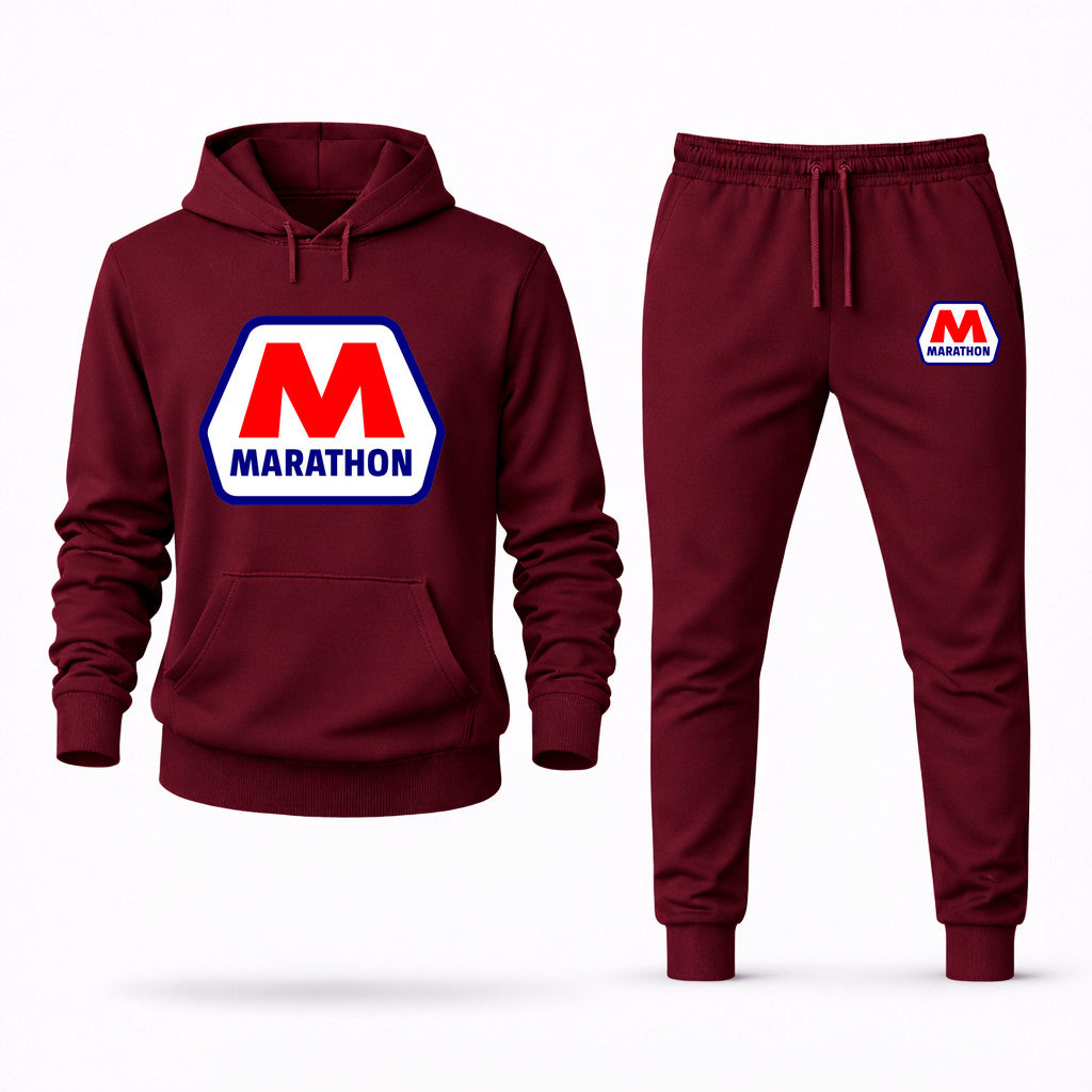 Marathon Hoodie and Joggers Set - Burgundy