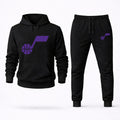Utah Jazz Hoodie and Joggers Set - Black