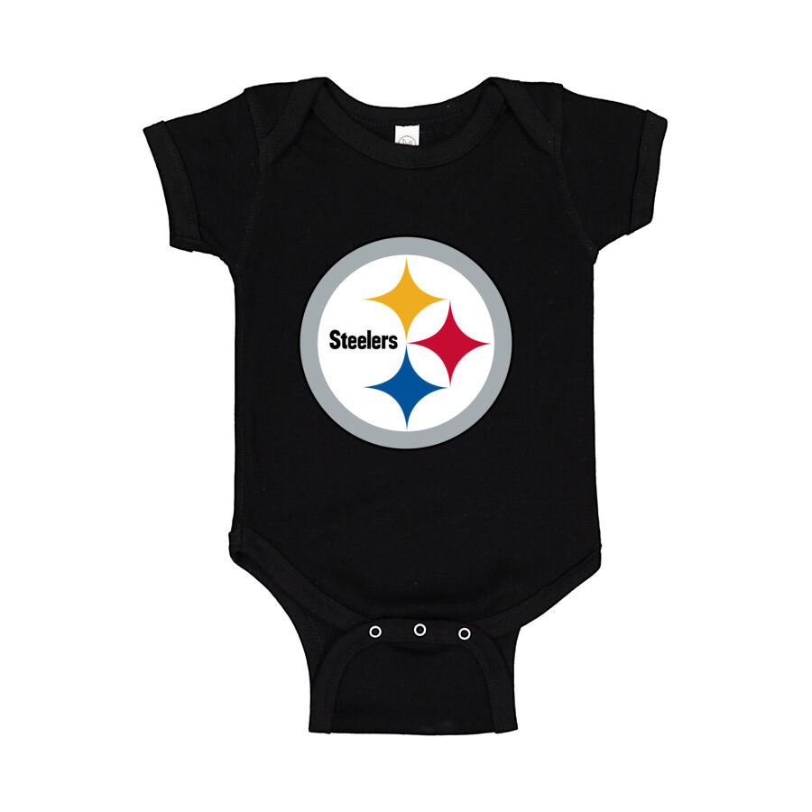 Pittsburgh Steelers Baby Romper Onesie - Black