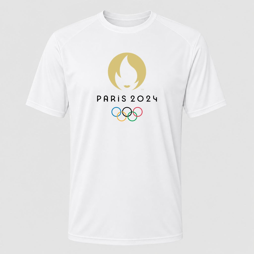 Men's Olympics 2024 Paris Black Performance T-Shirt - White