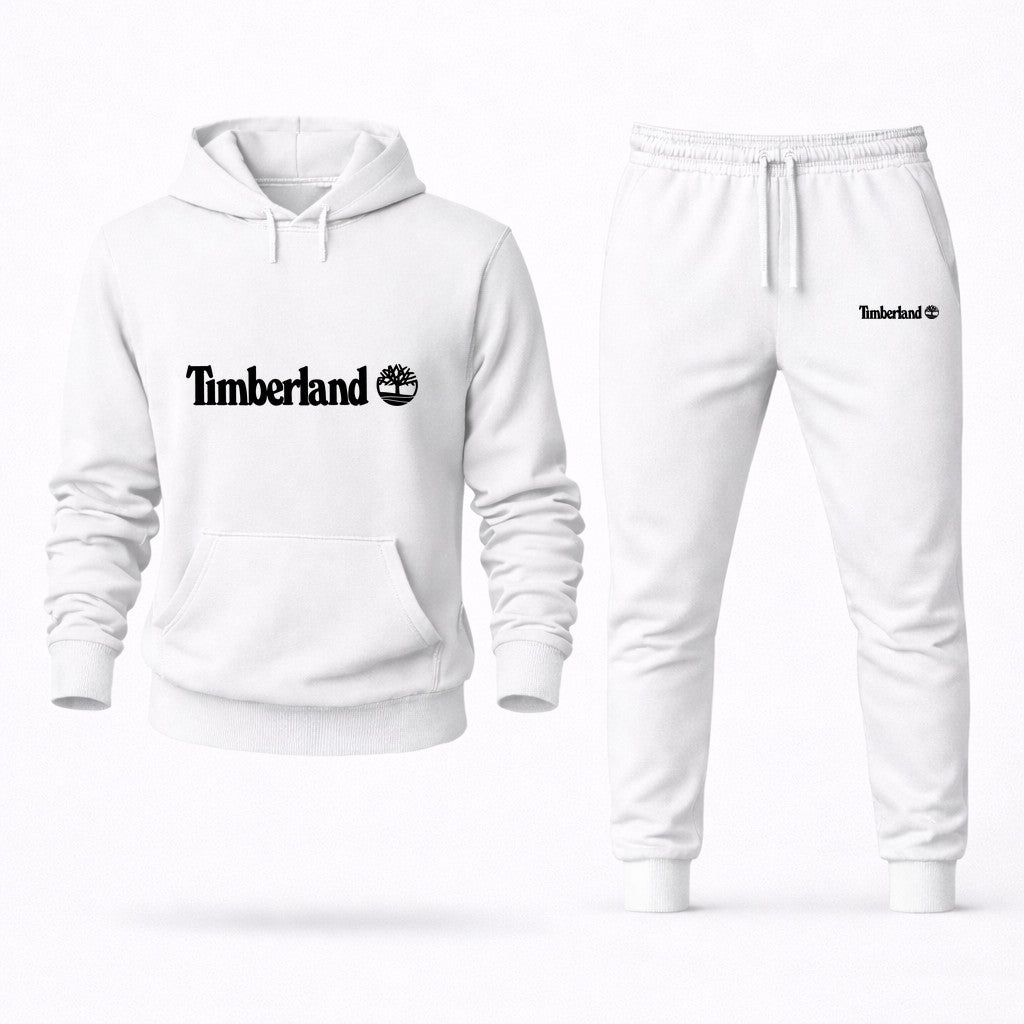 Timberland Hoodie and Joggers Set - White
