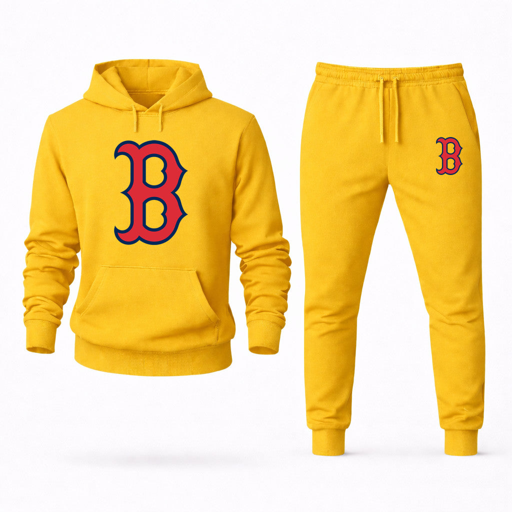Boston Red Sox Hoodie and Joggers Set - Yellow
