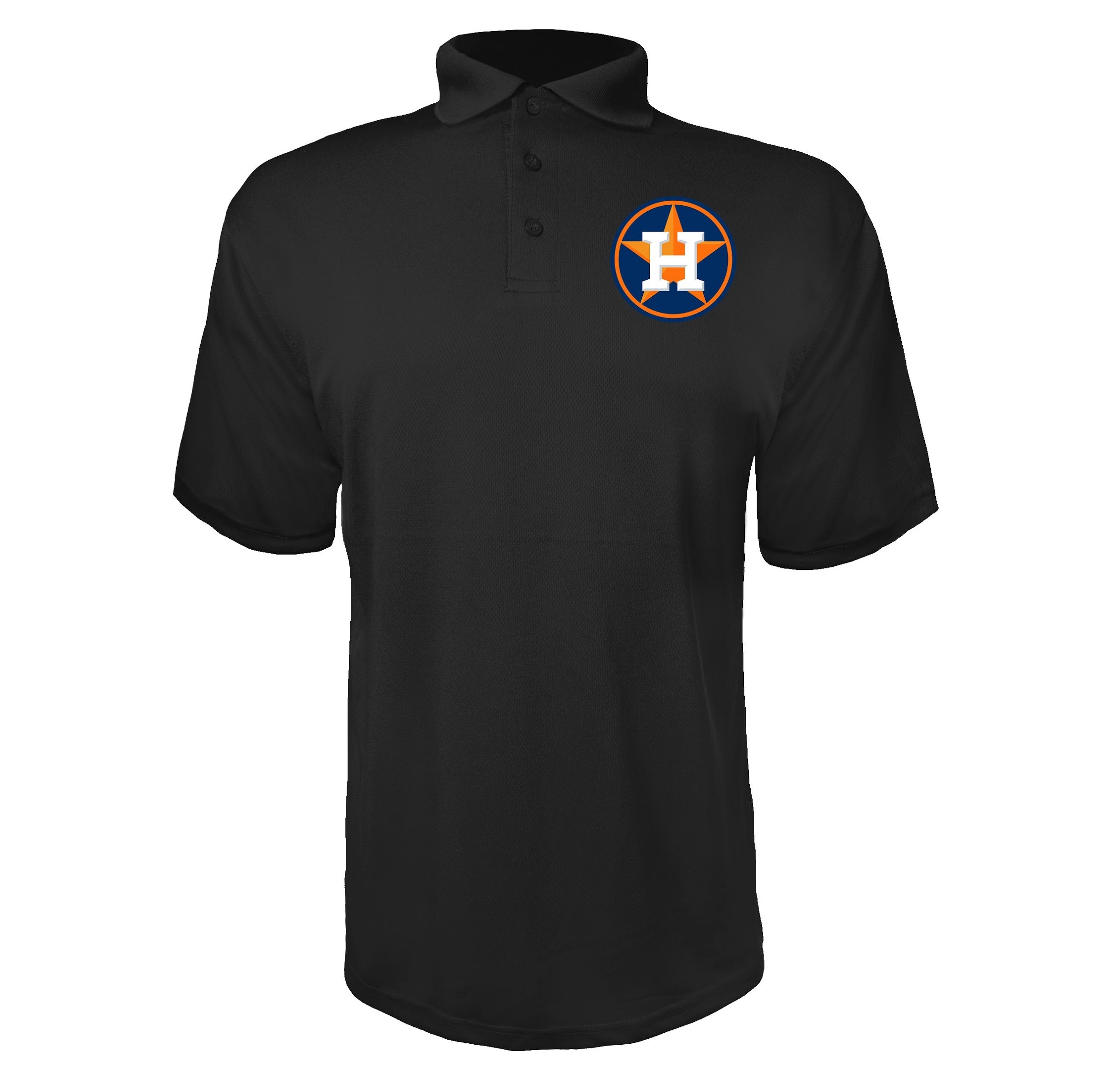 Houston Astros Black polyester polo