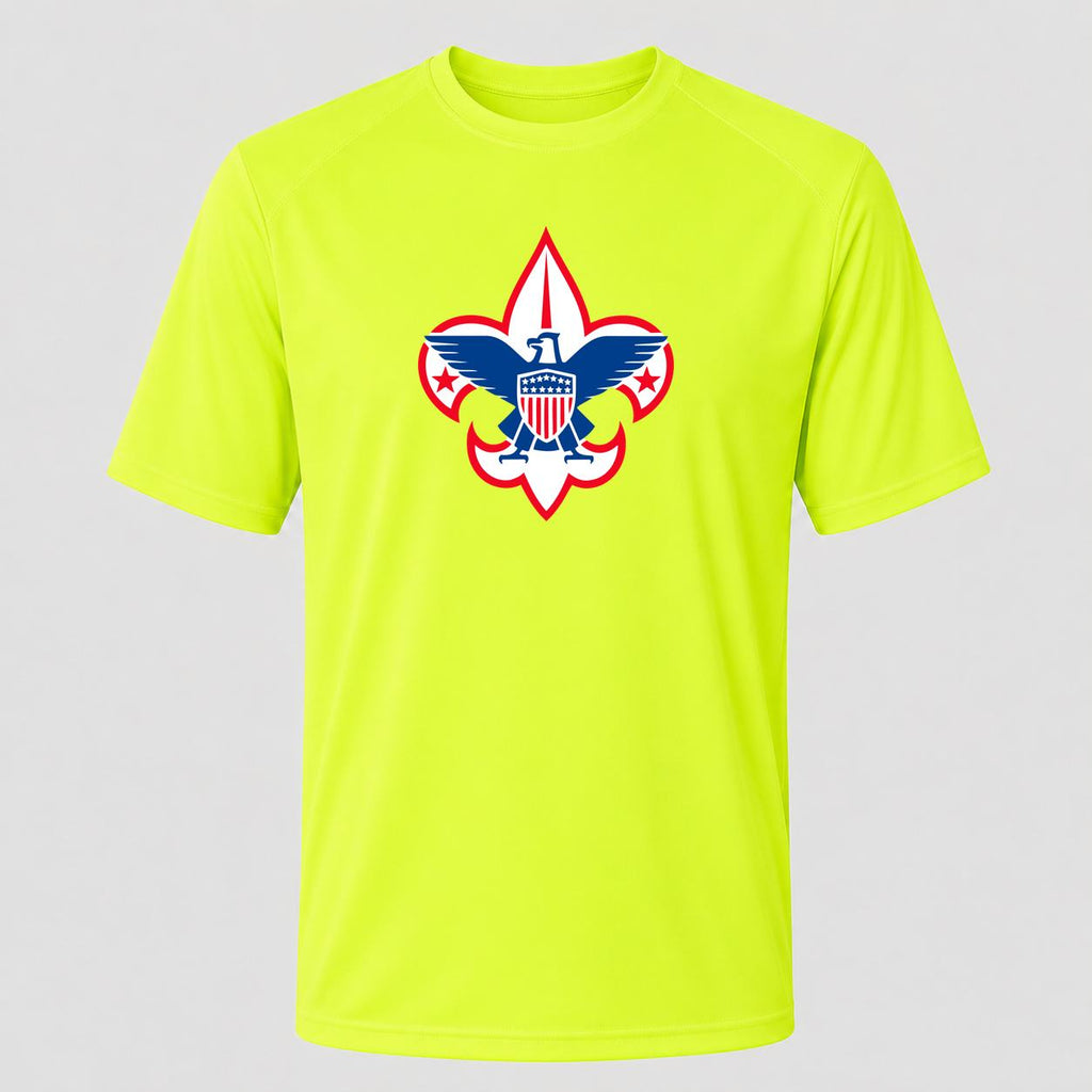 Men's Boy Scouts Performance T-Shirt - Safety Green