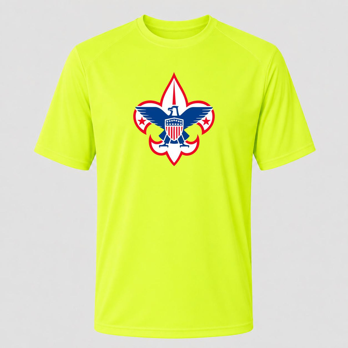 Men's Boy Scouts Performance T-Shirt - Safety Green