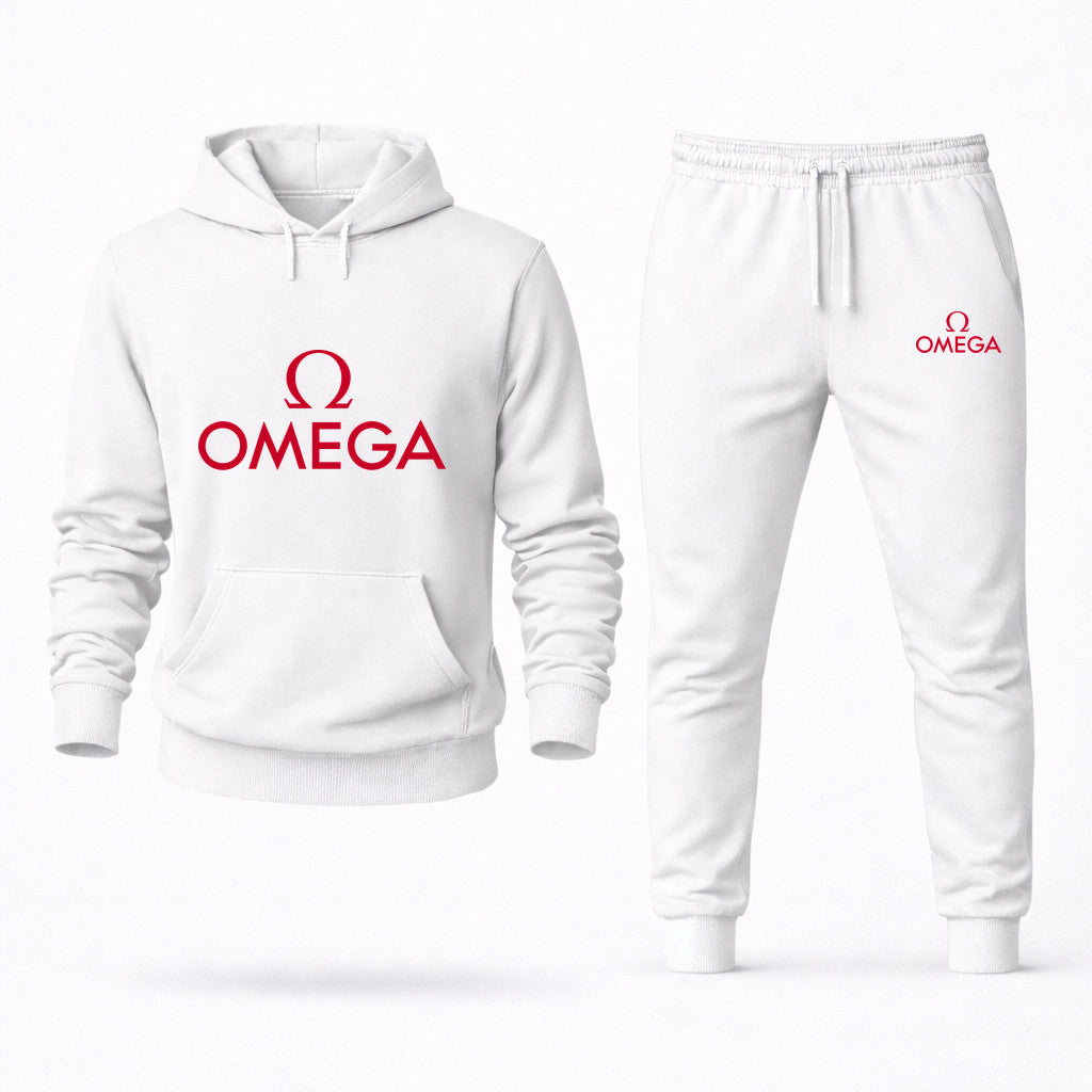 Omega Hoodie and Joggers Set - White