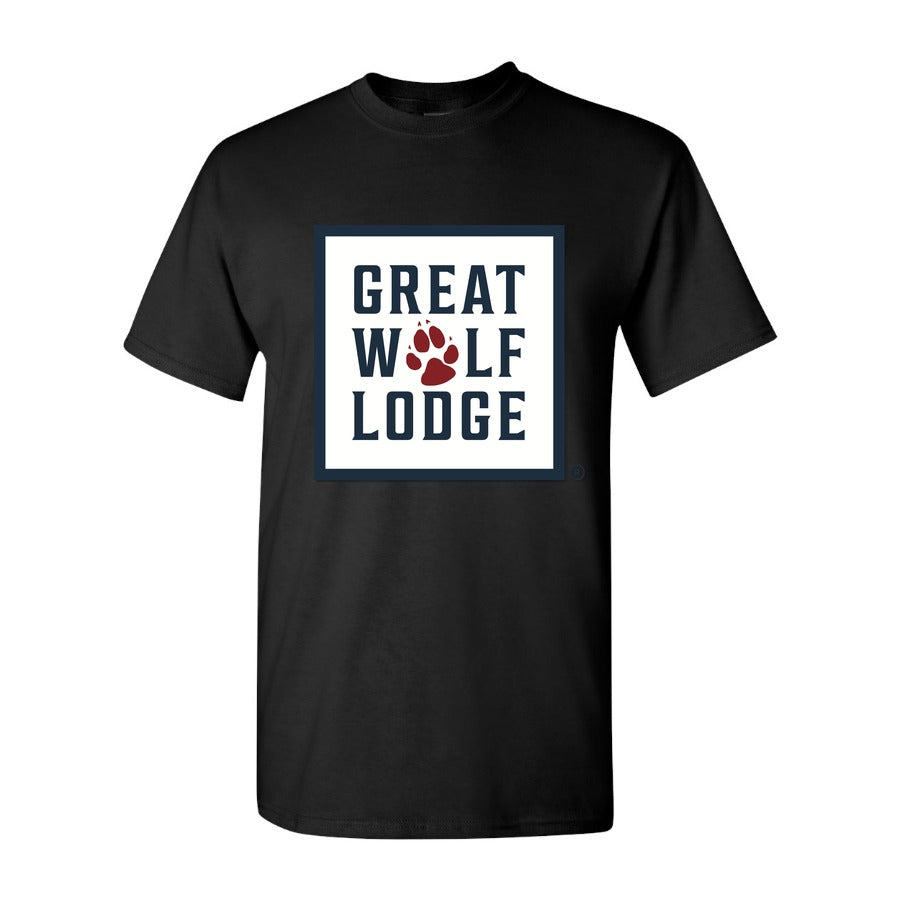 Men's Great Wolf Lodge logo Cotton T-Shirt - Black