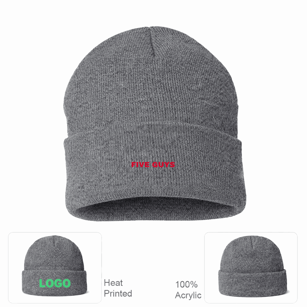 Five Guys Beanie Hat - Grey