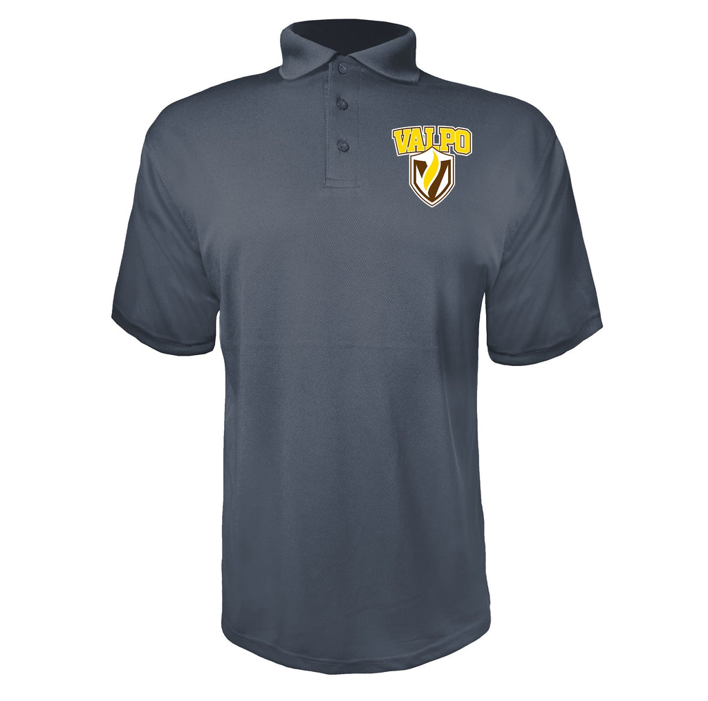 Valparaiso Crusaders Charcoal polyester polo