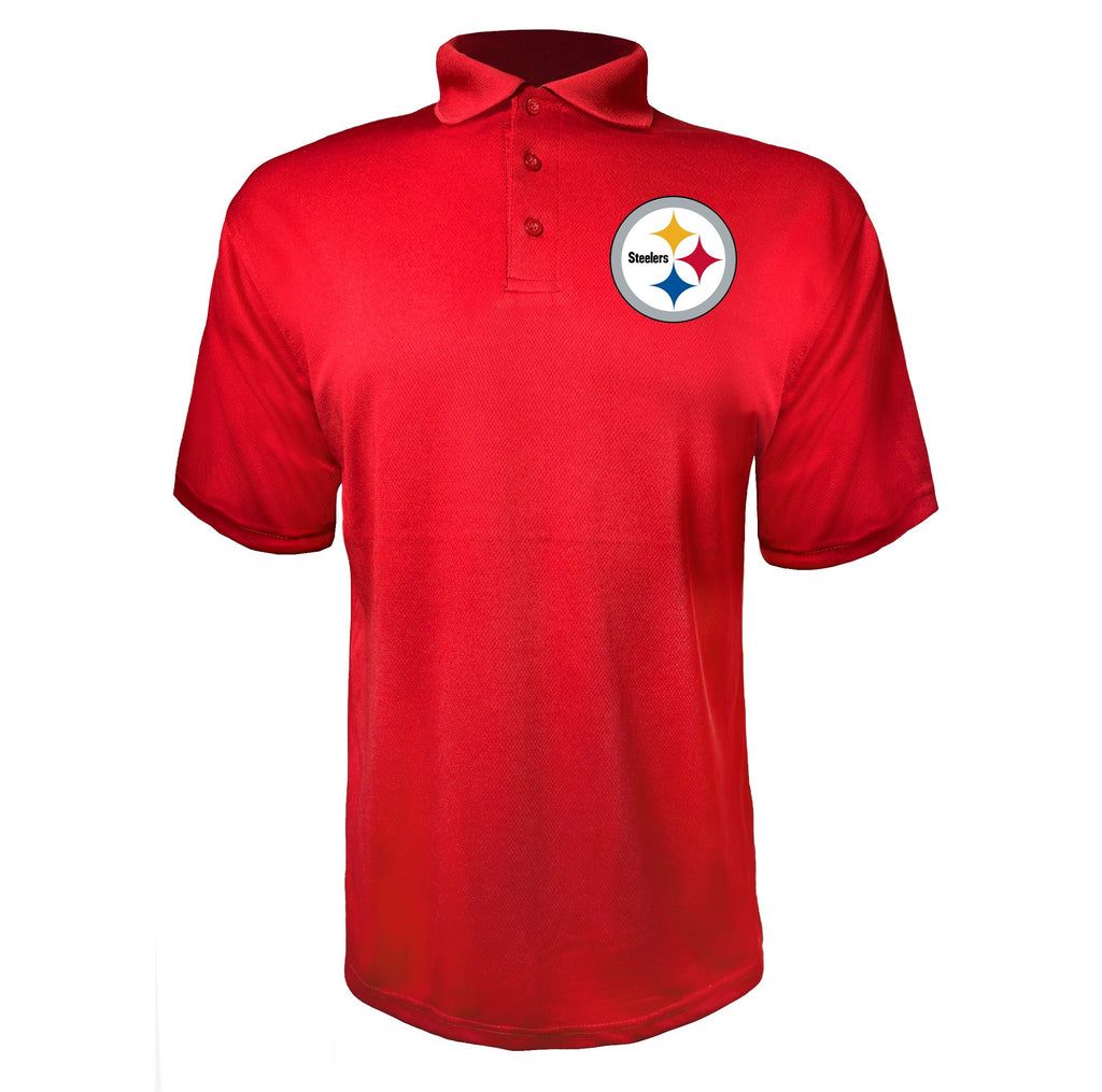 Pittsburgh Steelers Red polyester polo