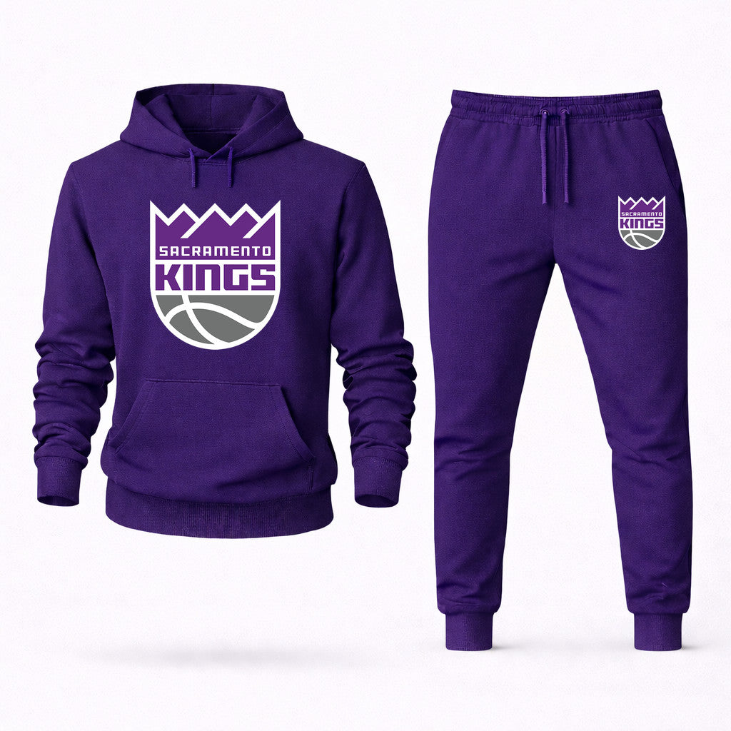Sacramento Kings Hoodie and Joggers Set - Purple