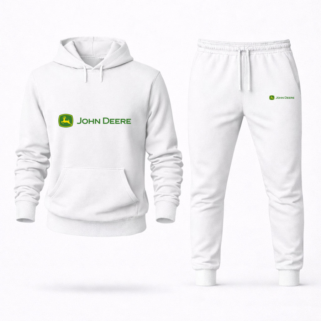 John Deere Hoodie and Joggers Set - White