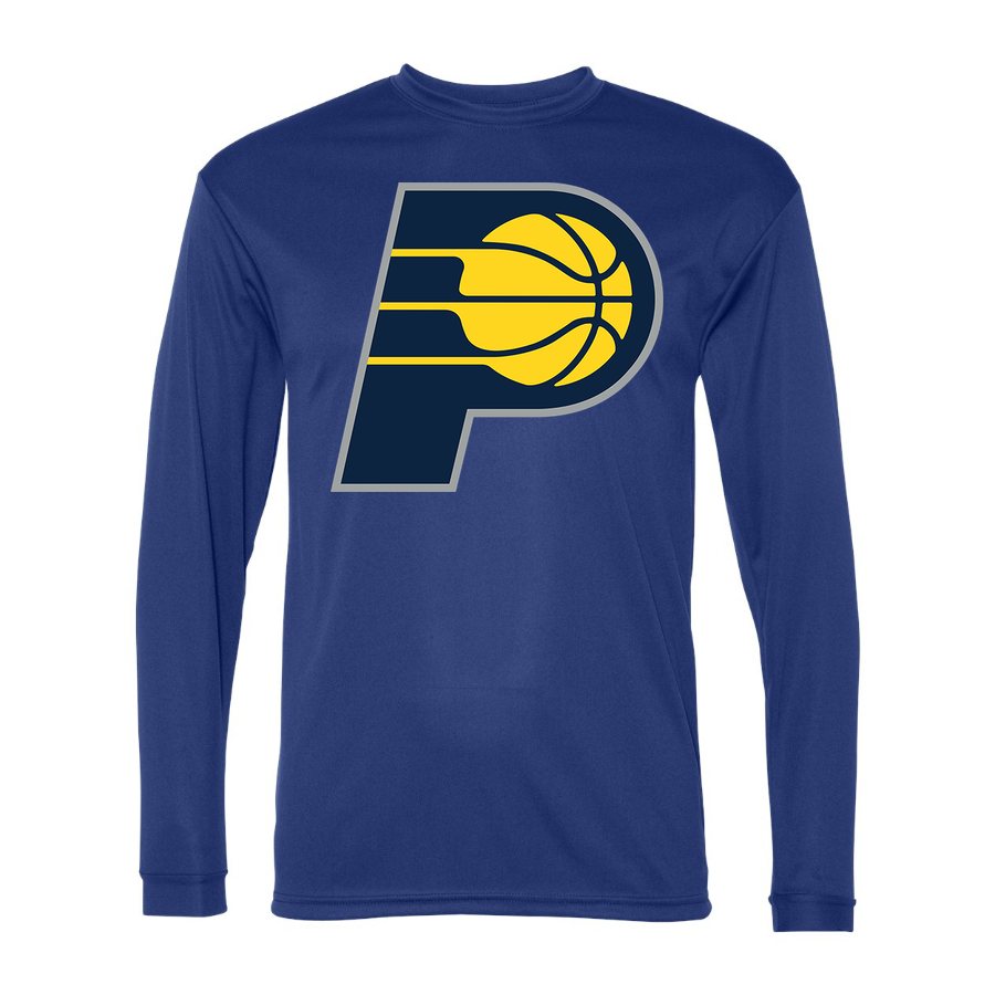 Men's Indiana Pacers Polyester Long Sleeve T-Shirt - Royal Blue