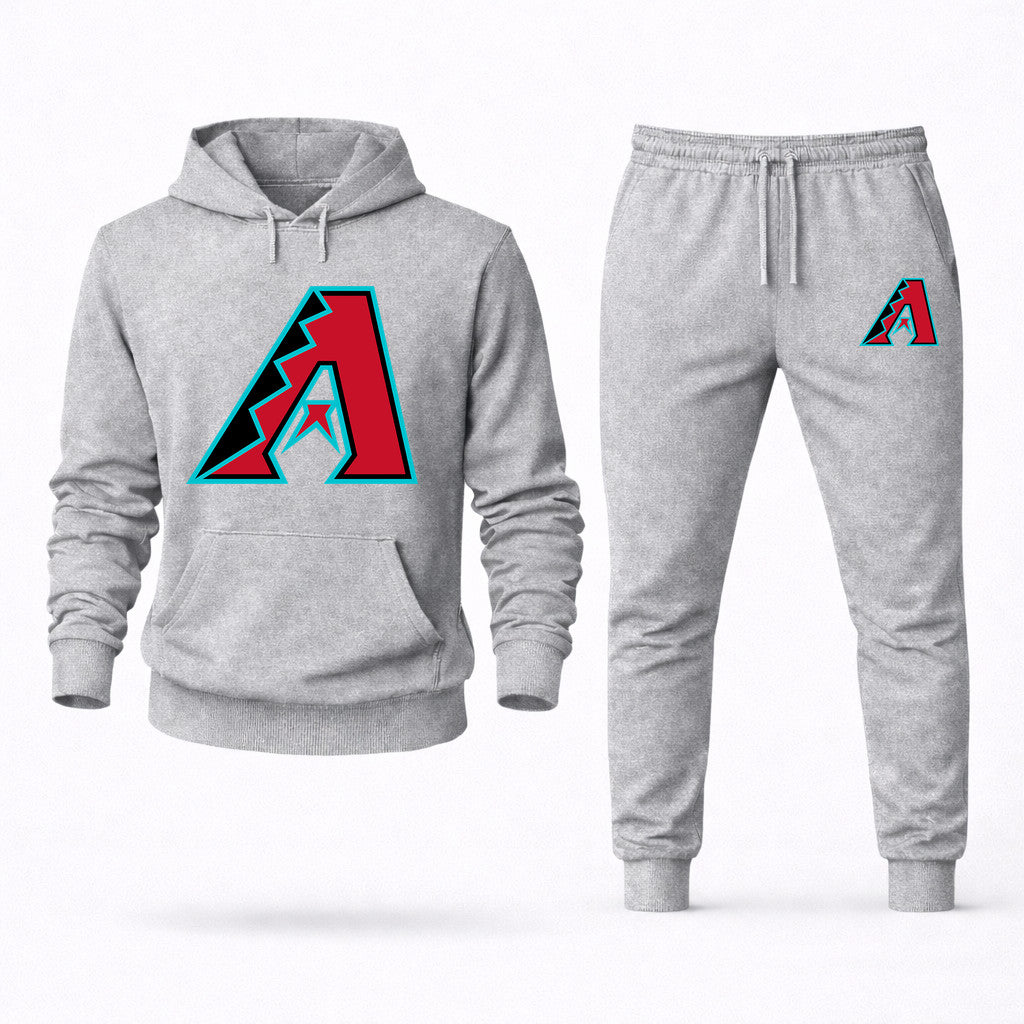 Arizona Diamondbacks Hoodie and Joggers Set - Grey