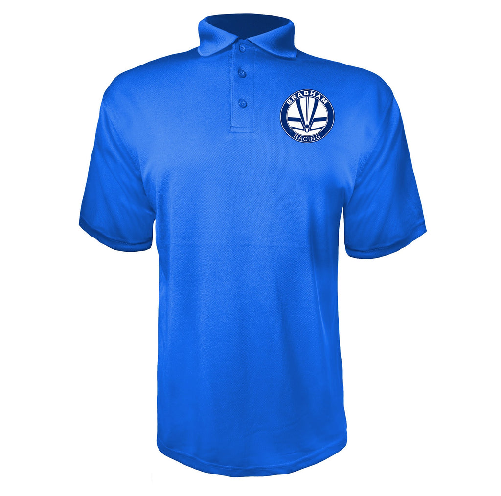 Brabham Racing Blue polyester polo