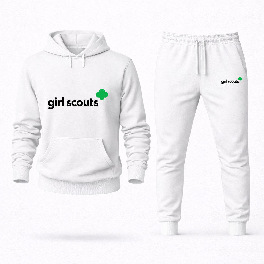Girl Scout Hoodie and Joggers Set - White