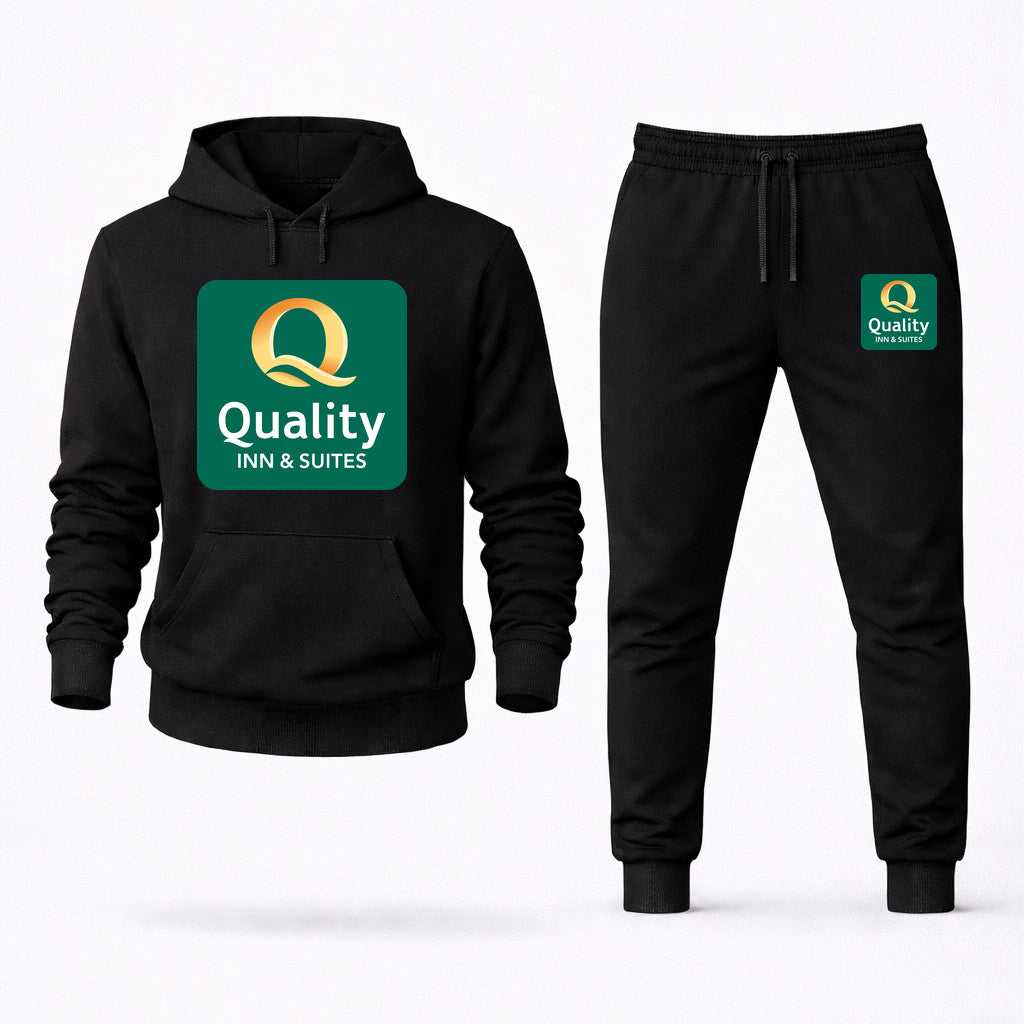 Quality Inn & Suites Hoodie and Joggers Set - Black
