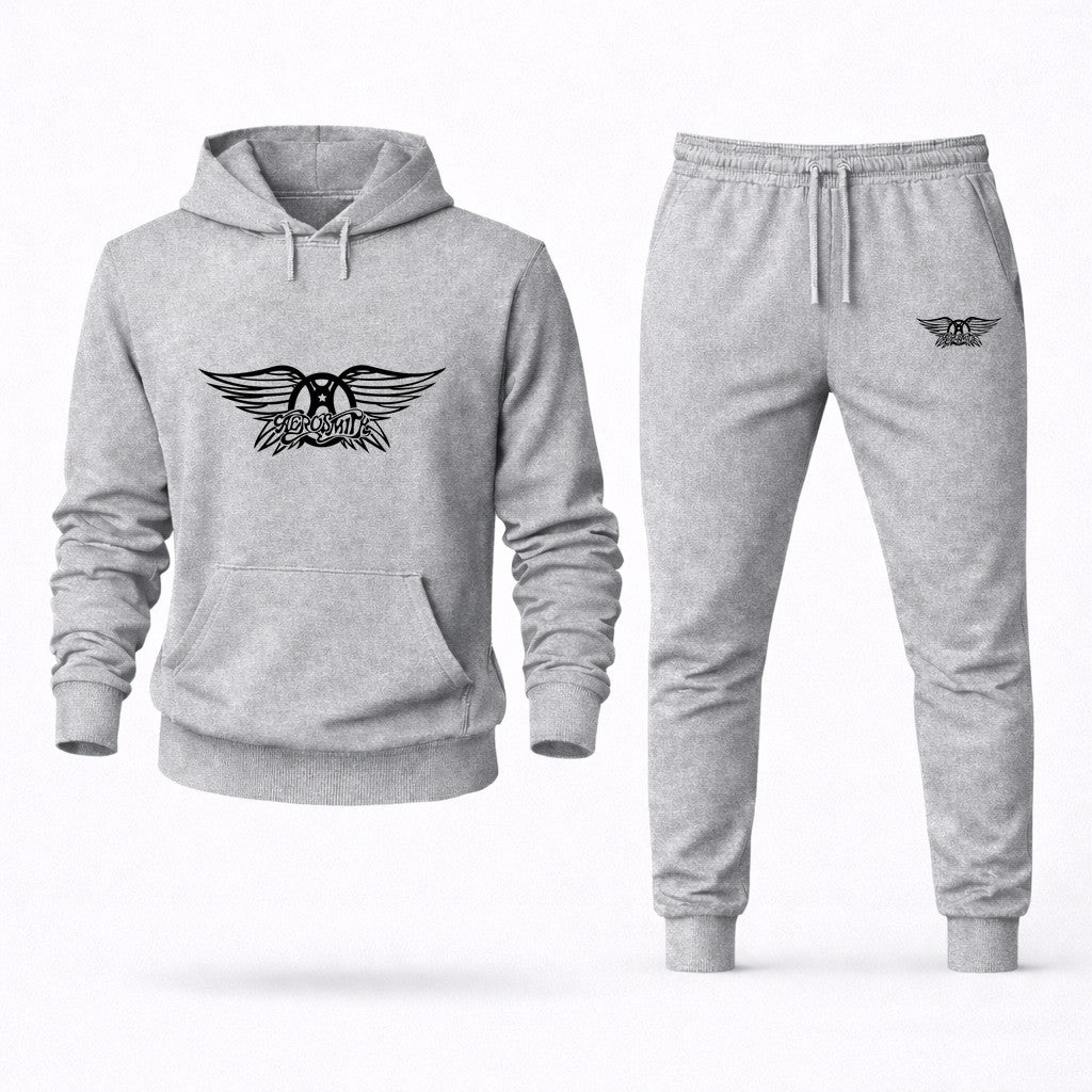 Aerosmith Hoodie and Joggers Set - Grey
