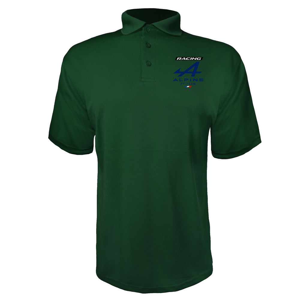 Alpine F1 Team Green polyester polo