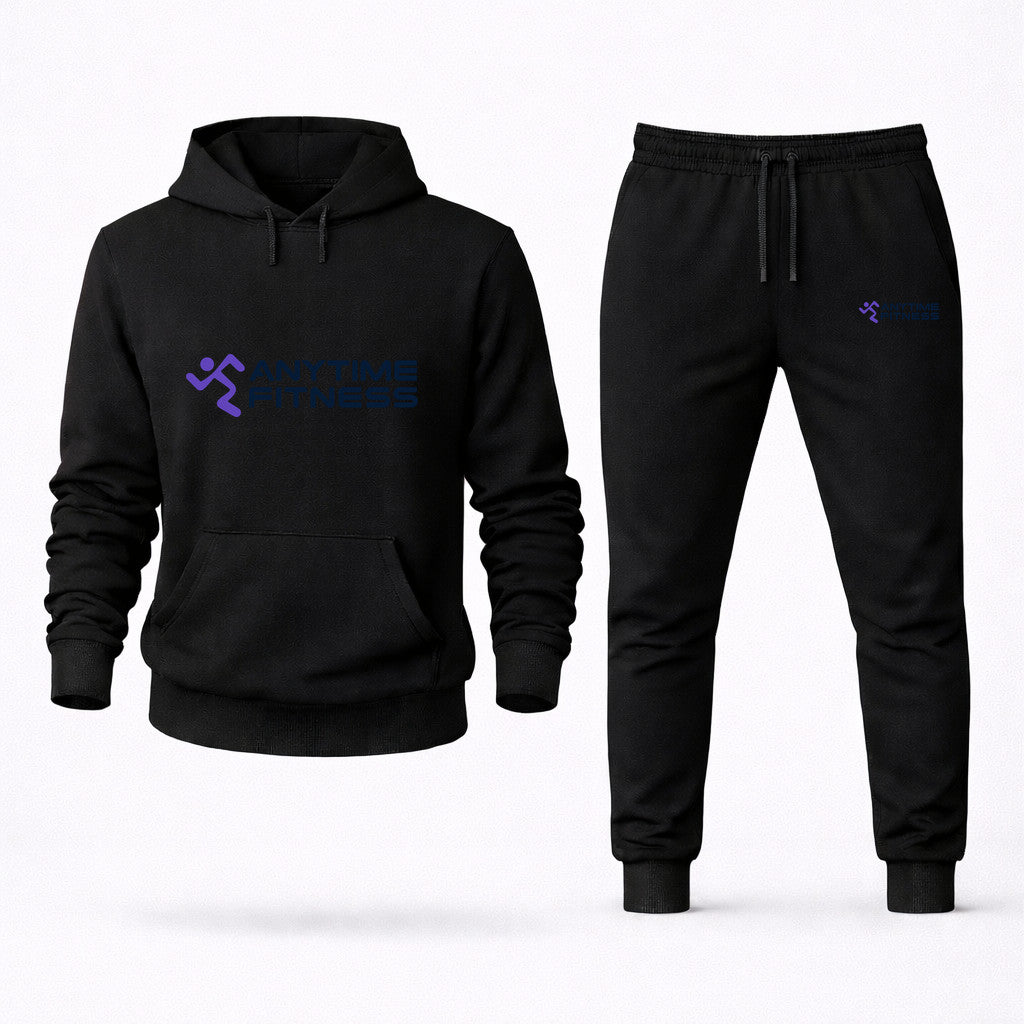 Anytime Fitness Hoodie and Joggers Set - Black