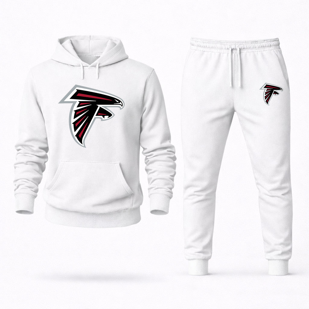 Atlanta Falcons Hoodie and Joggers Set - White