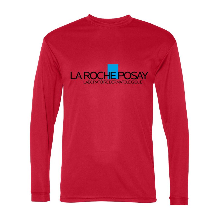 Men's La Roche Posay Polyester Long Sleeve T-Shirt - Red